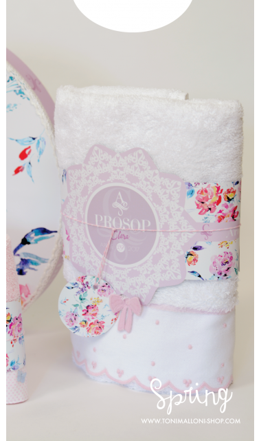 Trusou de botez pentru fete cu flori mov de primavara, Hello, Spring! 14